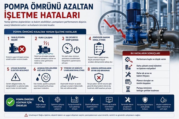 Pompa Ömrünü Azaltan İşletme Hataları