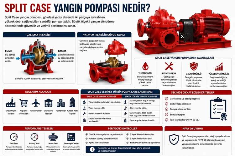 Split Case Yangın Pompası Nedir?