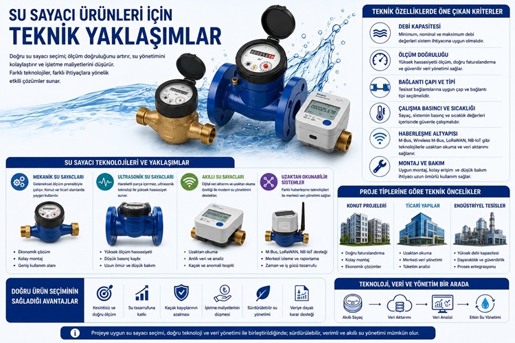 Su Sayacı Ürünleri İçin Teknik Yaklaşımlar