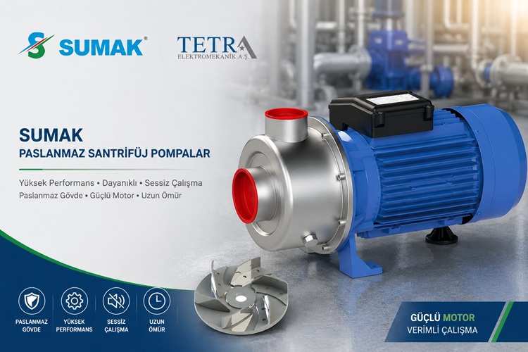 SUMAK SMINOX/A 220–300–400 Paslanmaz Santrifüj Pompalar