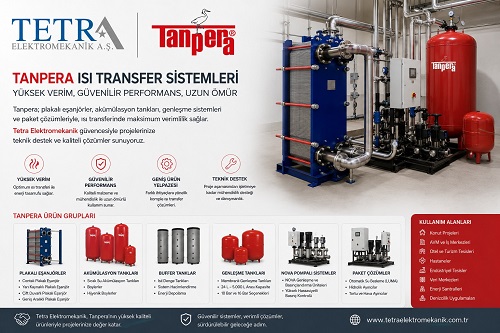 Tanpera Isı Transfer Sistemleri | Tetra Elektromekanik Çözümleri