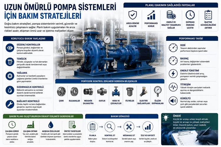 Uzun Ömürlü Pompa Sistemleri İçin Bakım Stratejileri