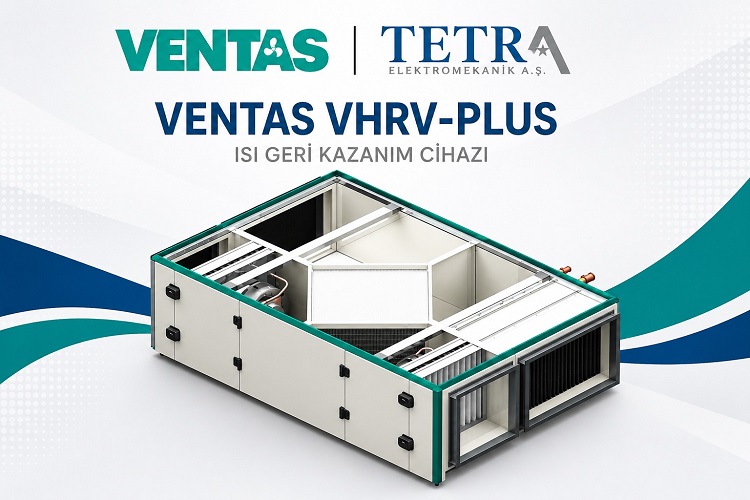 VENTAS VHRV-PLUS Isı Geri Kazanım Cihazı | Tetra Elektromekanik