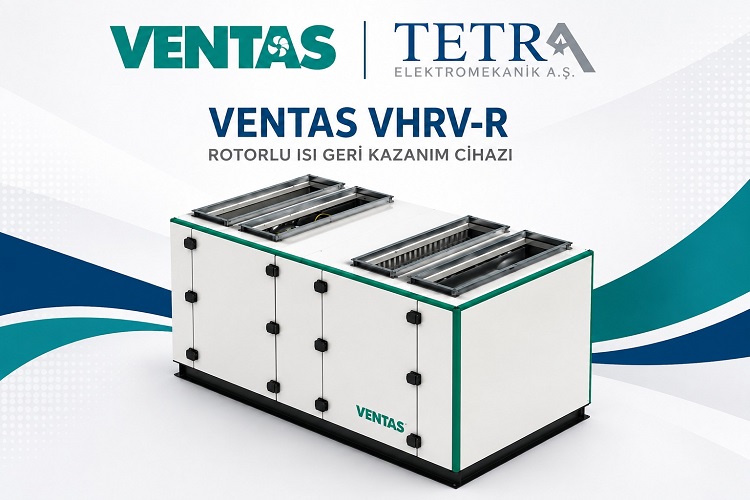 VENTAS VHRV-R Rotorlu Isı Geri Kazanım Cihazı | Tetra Elektromekanik