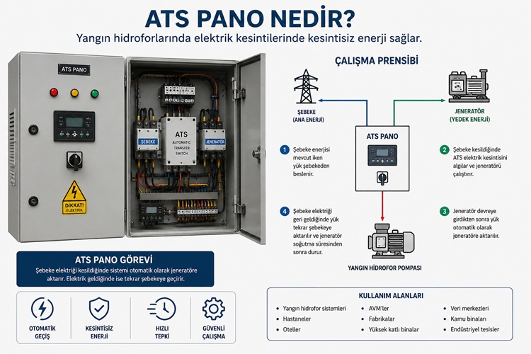 Yangın Hidroforlarında ATS Pano Nedir? Ne İşe Yarar?