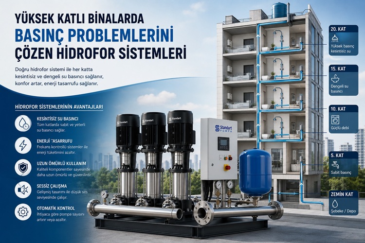 Yüksek Katlı Binalarda Basınç Problemlerini Çözen Hidrofor Sistemleri