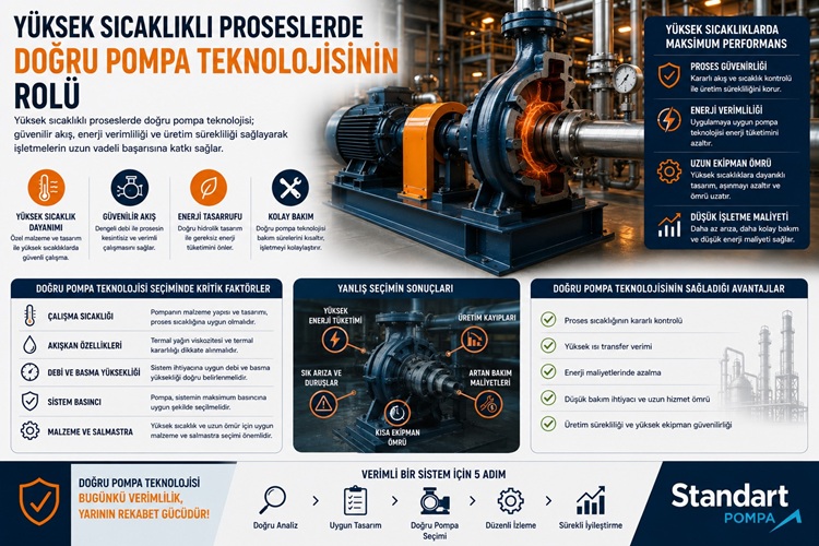 Yüksek Sıcaklıklı Proseslerde Doğru Pompa Teknolojisinin Rolü