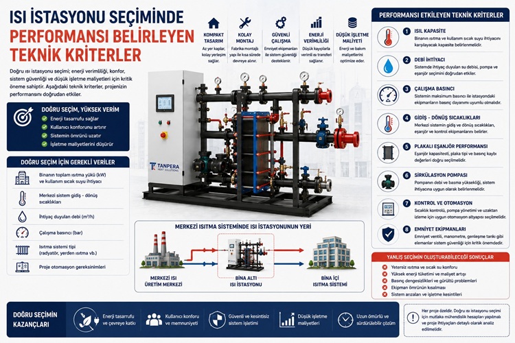 Isı İstasyonu Seçiminde Performansı Belirleyen Teknik Kriterler