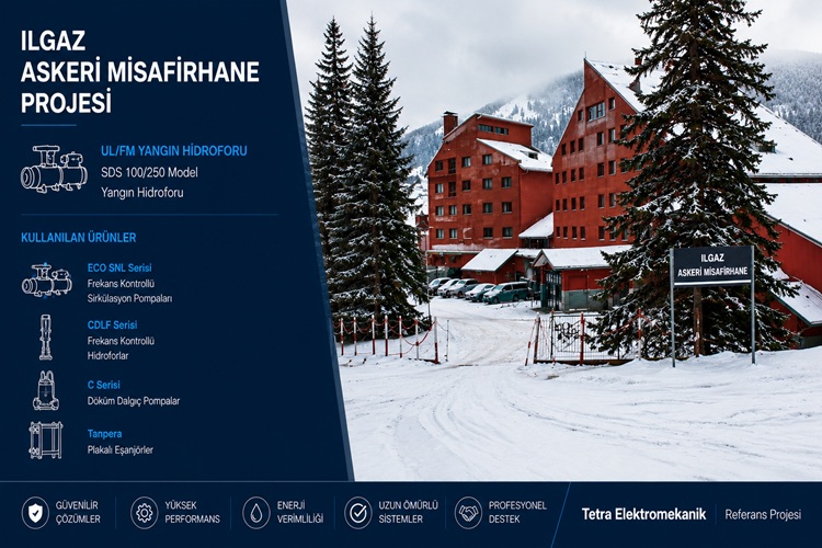 Ilgaz Askeri Misafirhane – Türkiye | UL/FM Yangın Pompası Sistemi