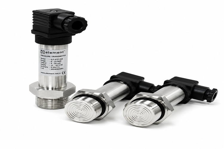 ELT-PTF Basınç Transmitteri (Silikon Sensör - Flush Diyaframlı)