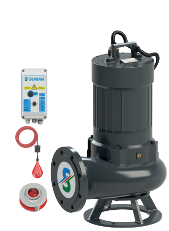 Sumak SDTK150/6 Foseptik Dalgıç Pompası 15 HP Trifaze | DN150 Atık Su Pompası | Tetra Elektromekanik