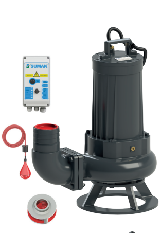 Sumak SDTB75/4 Foseptik Dalgıç Pompası 7.5 HP Trifaze | 1450 d/d Atık Su Pompası | Tetra Elektromekanik