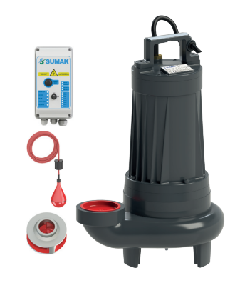 Sumak SDT40/3 Foseptik Dalgıç Pompası | 4 HP Trifaze Atık Su Pompası