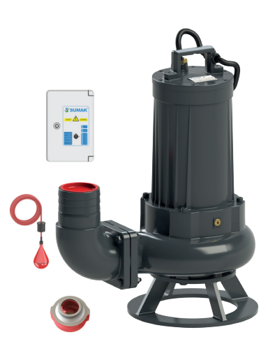 Sumak SDTK100/4 Foseptik Dalgıç Pompası 10 HP Trifaze | 4