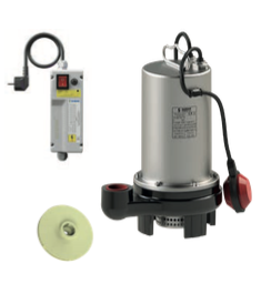 Sumak SDF18/1.5 Y Az Kirli Su Dalgıç Pompa | 1.8 HP Paslanmaz Gövdeli Flatörlü Drenaj Pompası