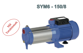 Sumak SYM6-150/8 Yatay Milli Kademeli Santrifüj Pompası