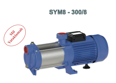 Sumak SYMT8-300/8 Yatay Milli Kademeli Santrifüj Pompası
