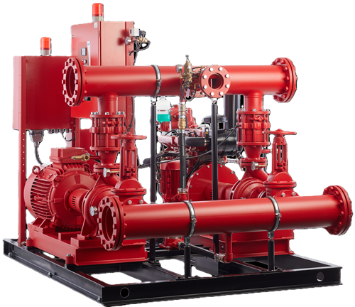 Standart Pompa 70 m3/h 70 mss NFPA20 Sertfikalı Yangın Hidroforu