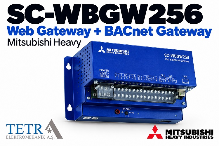 Mitsubishi Heavy SC-WBGW256 Web + BACnet Gateway | Tetra Elektromekanik